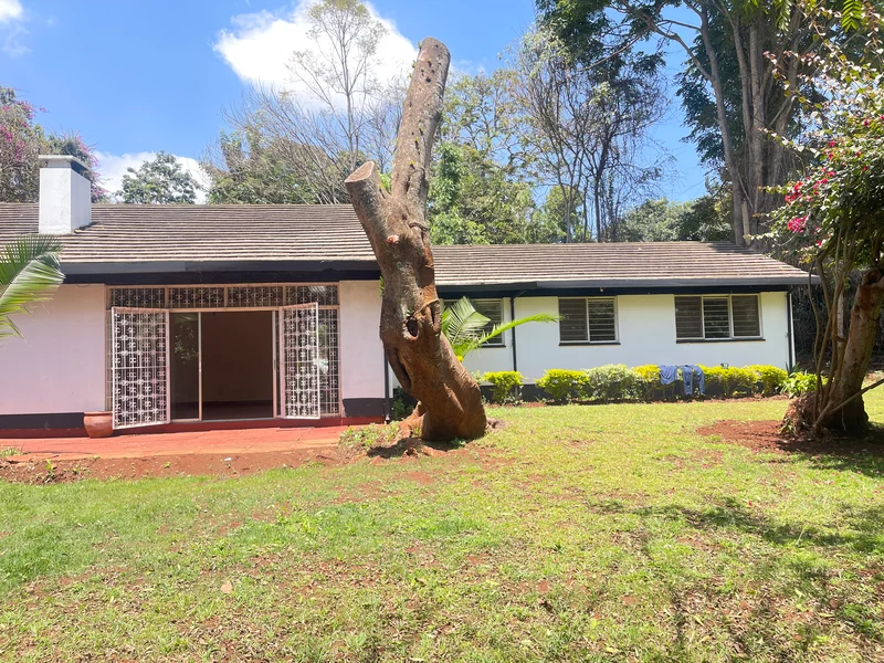Loresho located in one of sought after well secured gated community area this rustic 4 bedrooms plus dsq bungalow for sale