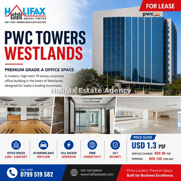 Office for rent in Westlands Area