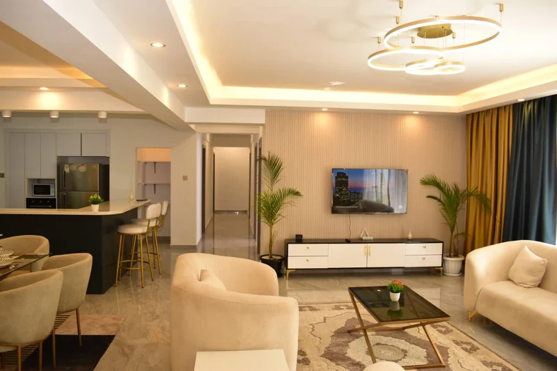 4bedroom +Dsq furnished and serviced with a gym and a pool for rent in kilimani