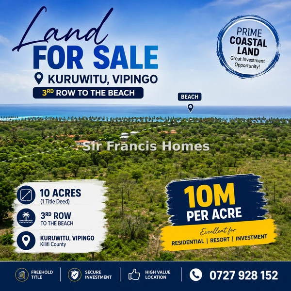 Commercial Land for sale in Vipingo