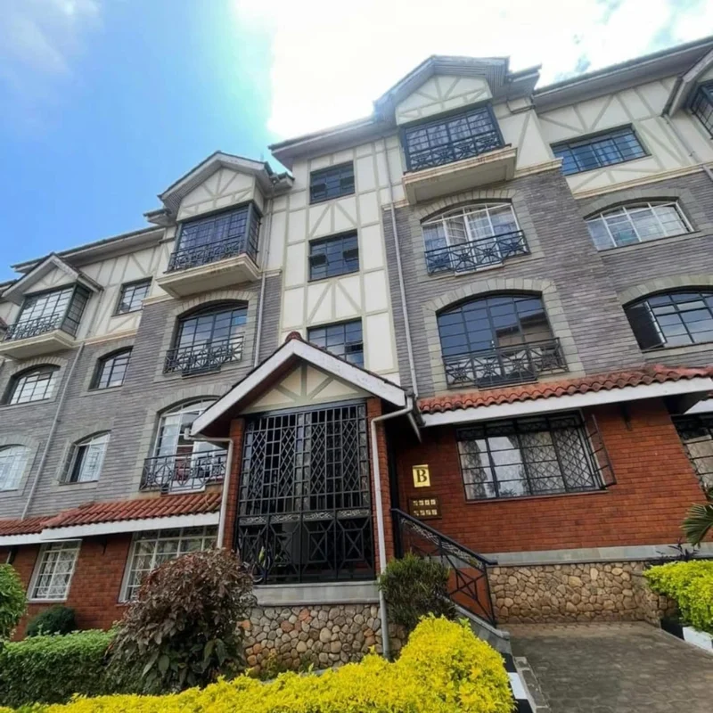 3 Bedroom Apartment For Rent Along Riverside Drive for Kes 160,000 on 2nd floor