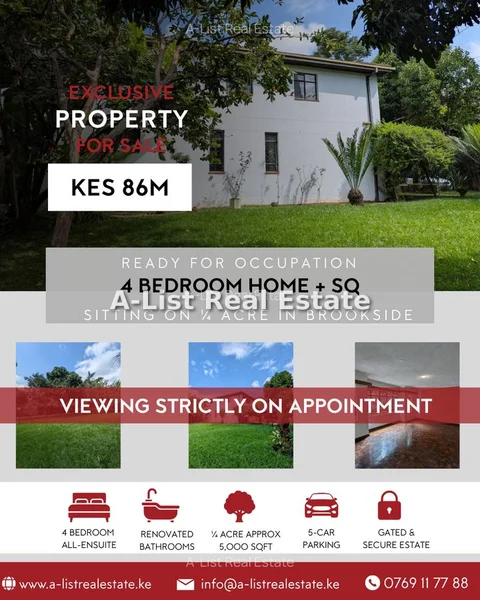 4-bedroom Villa for sale in Westlands Area