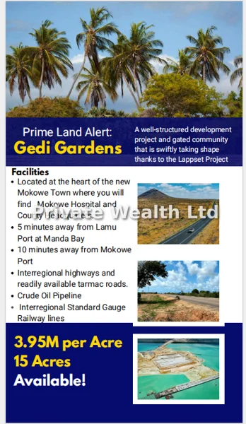 Land for sale in lamu