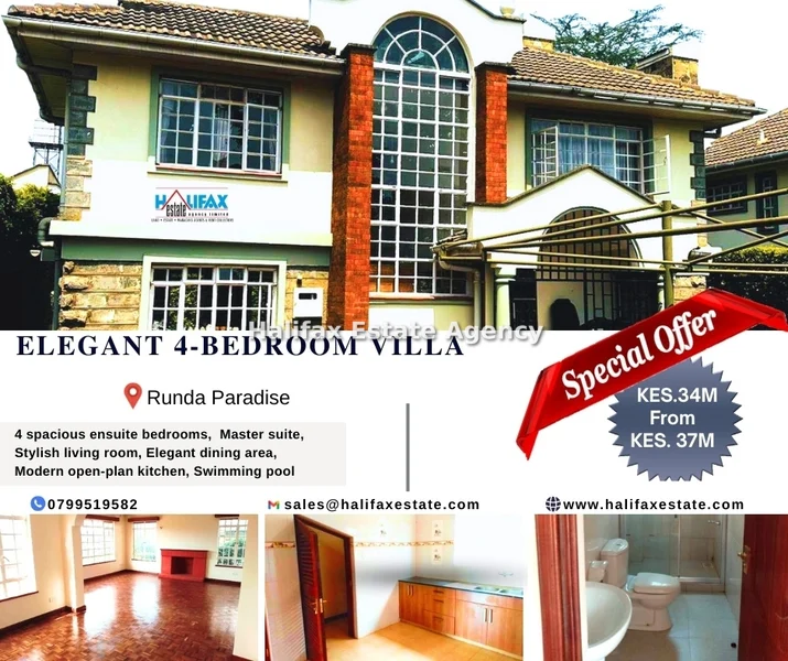 4-bedroom Villa for sale in Runda