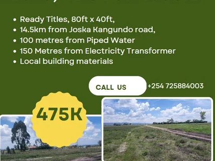 Land for sale in Joska, Kamulu Joska Malaa