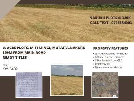 Land for sale in Nakuru, Nakuru County