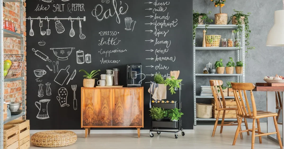 chalkboard paint kitchen