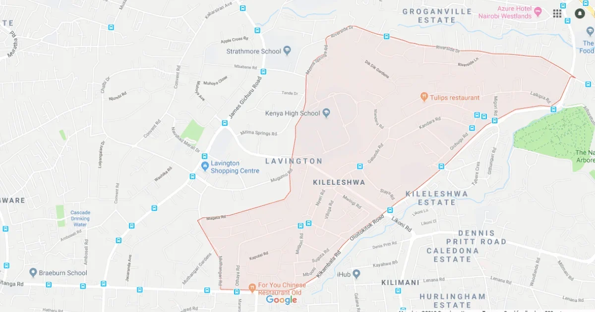 Kileleshwa Map