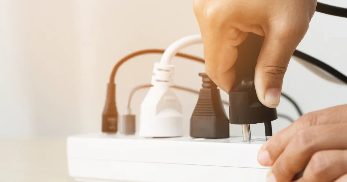 Unplugging appliances will help conserve the environment as well as lower bills