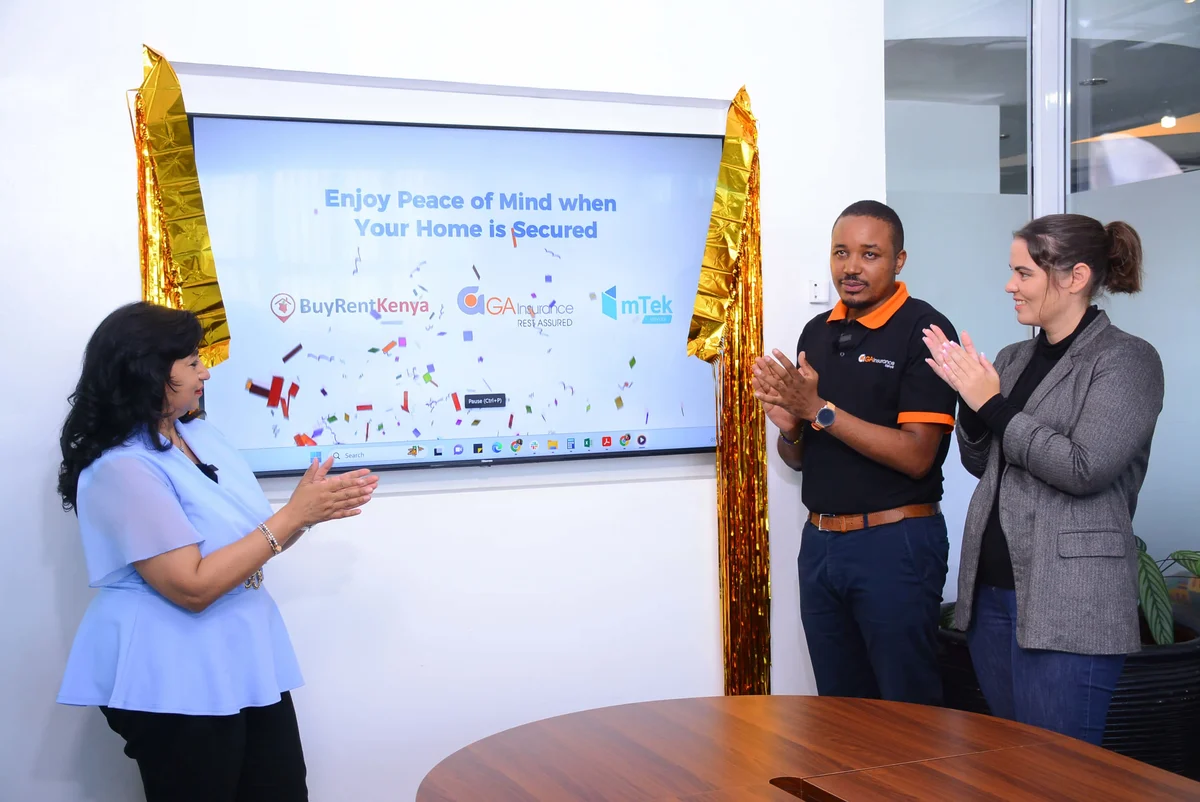 BuyRentKenya, mTek, and GA Issurance sign a partnership agreement to sell home insurance digitally