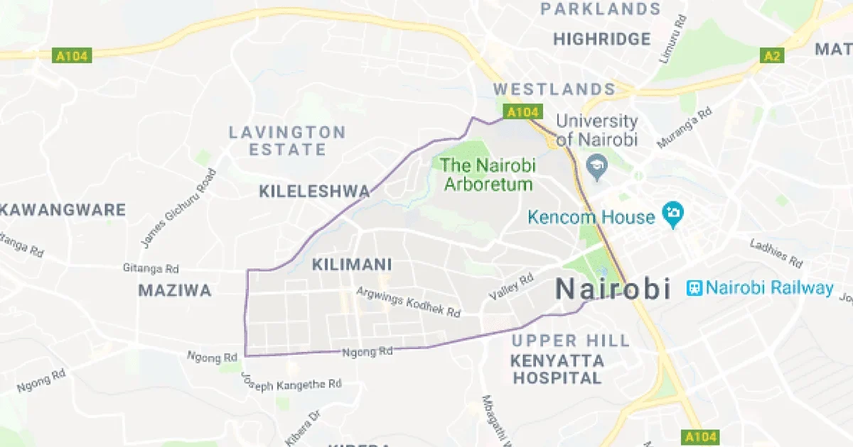 Kilimani map