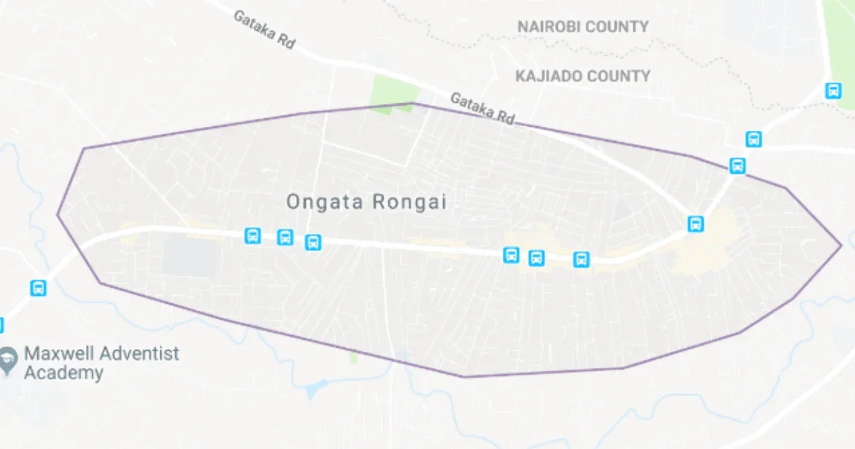 ongata rongai map