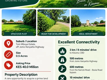 Land for sale in Kisumu