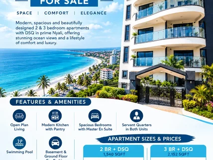 3-bedroom Apartment for sale in Nyali Area, Nyali